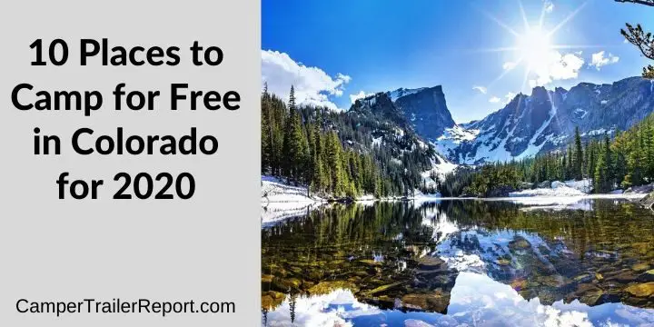 10 Places to Camp for Free in Colorado for 2020